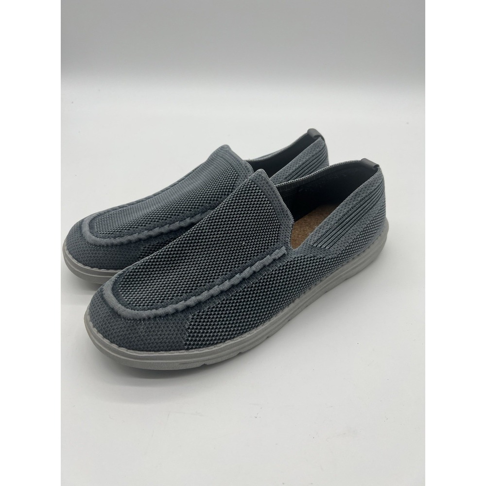 Bruno Marc Mens‎ Size 11 Grey Blue Wally Stretch Slip-On Canvas Loafers Comfort